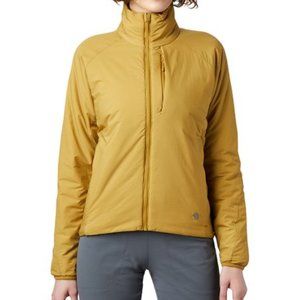 Mountain Hardware Kor Strata insulated Women's Jacket Dark Bolt/Gold Large EUC